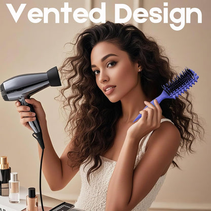 Candybrush Curl Defining Brush – Clean Design Detangler for Neutral Vanity, One Tool Styling