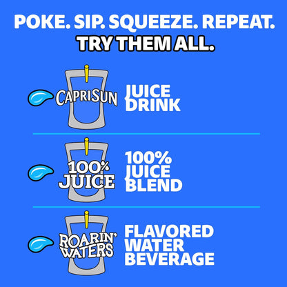 Capri Sun Lemonade Juice Blend – Pack of 10 Pouches for Kids' School Lunchboxes and After-School Snacks, 6 fl oz
