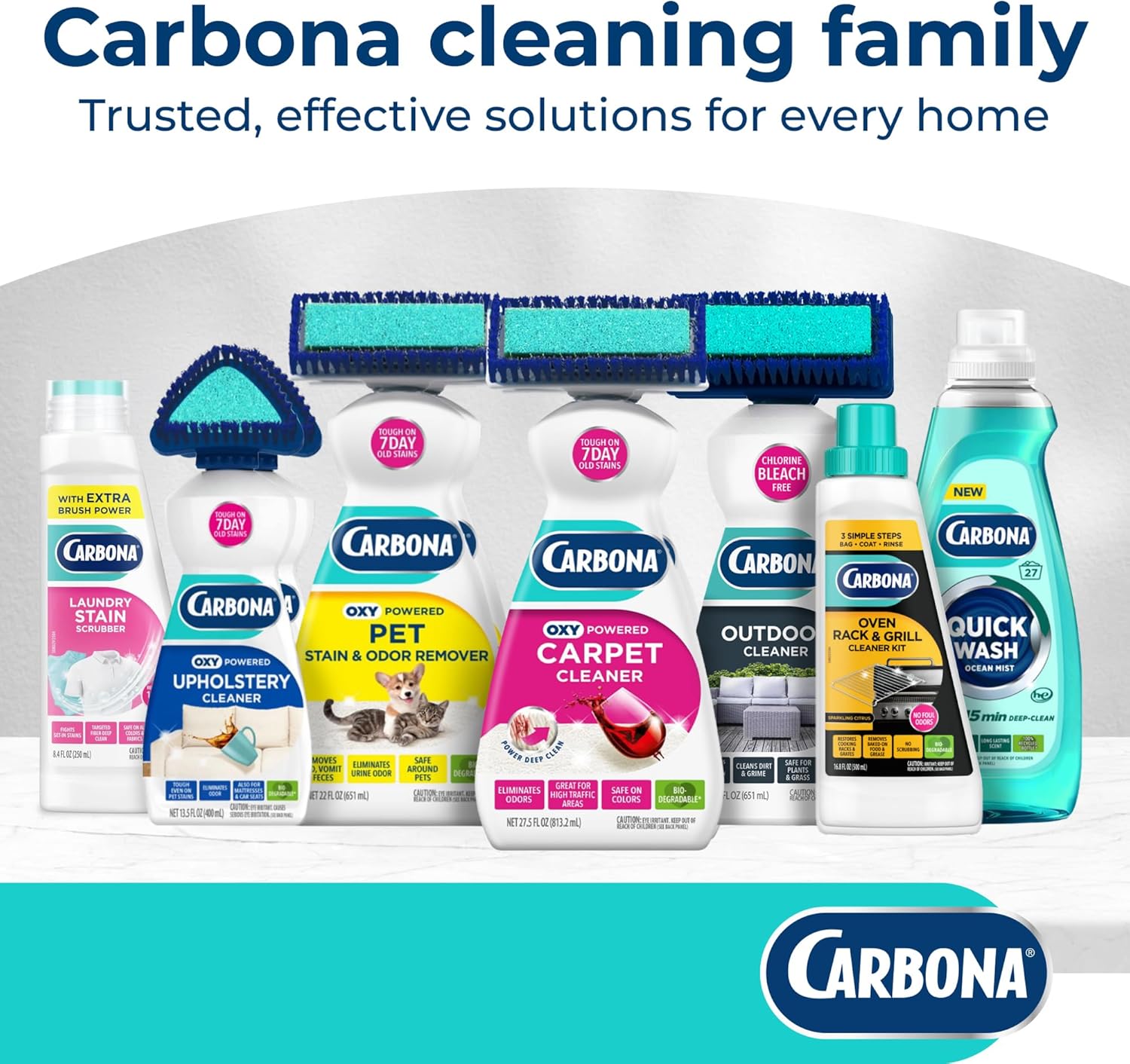 Carbona Laundry Stain Scrubber & Remover – Nursery and Playroom Baby Stain Pre-Treat for Onesies, Bibs, and Toddler Clothes