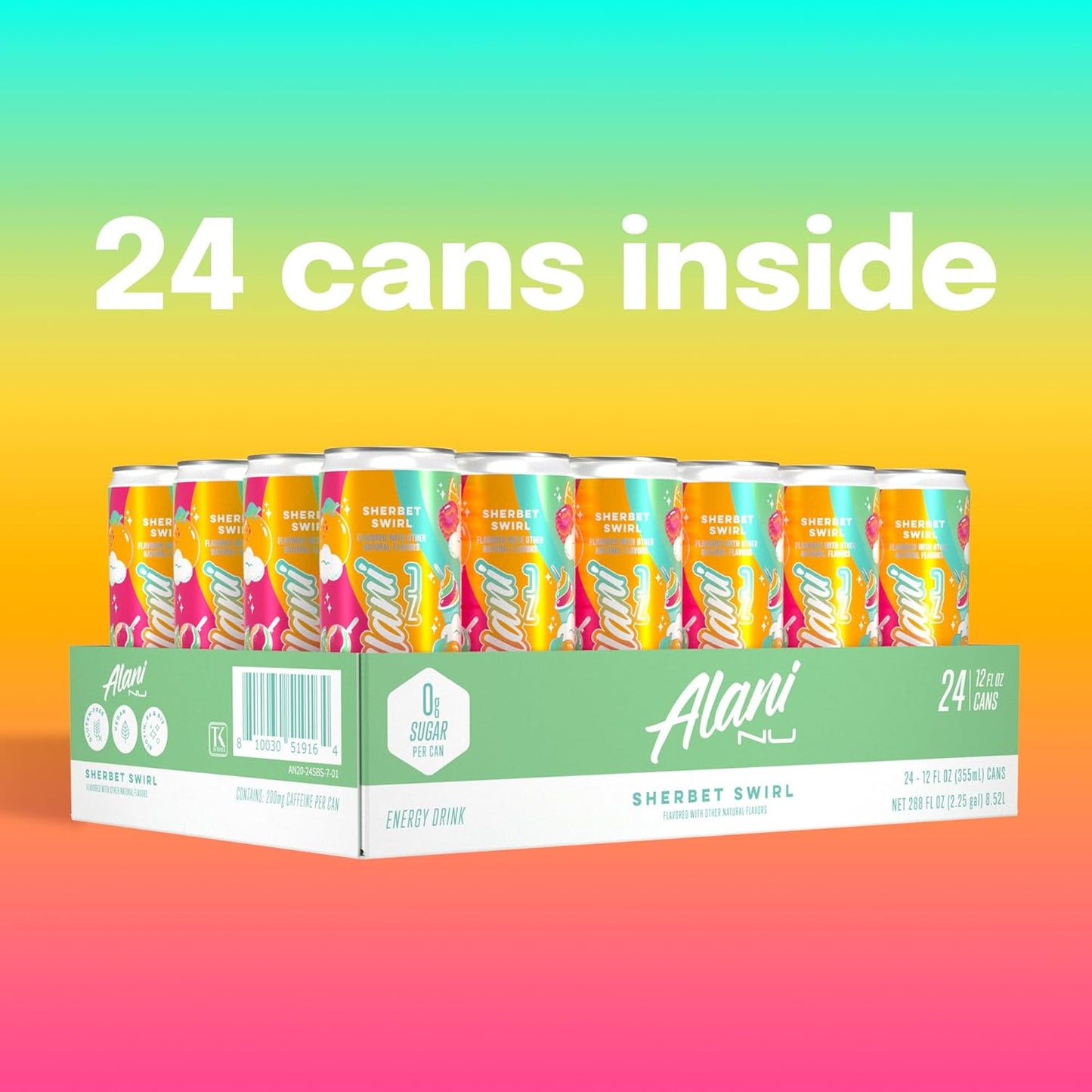 carbonated 12 fl oz cans shipped in a 24-pack case