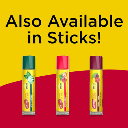 Carmex Daily Care Lip Balm – Nightstand Hydration Ritual, SPF 15 Softening 3-Flavor Set