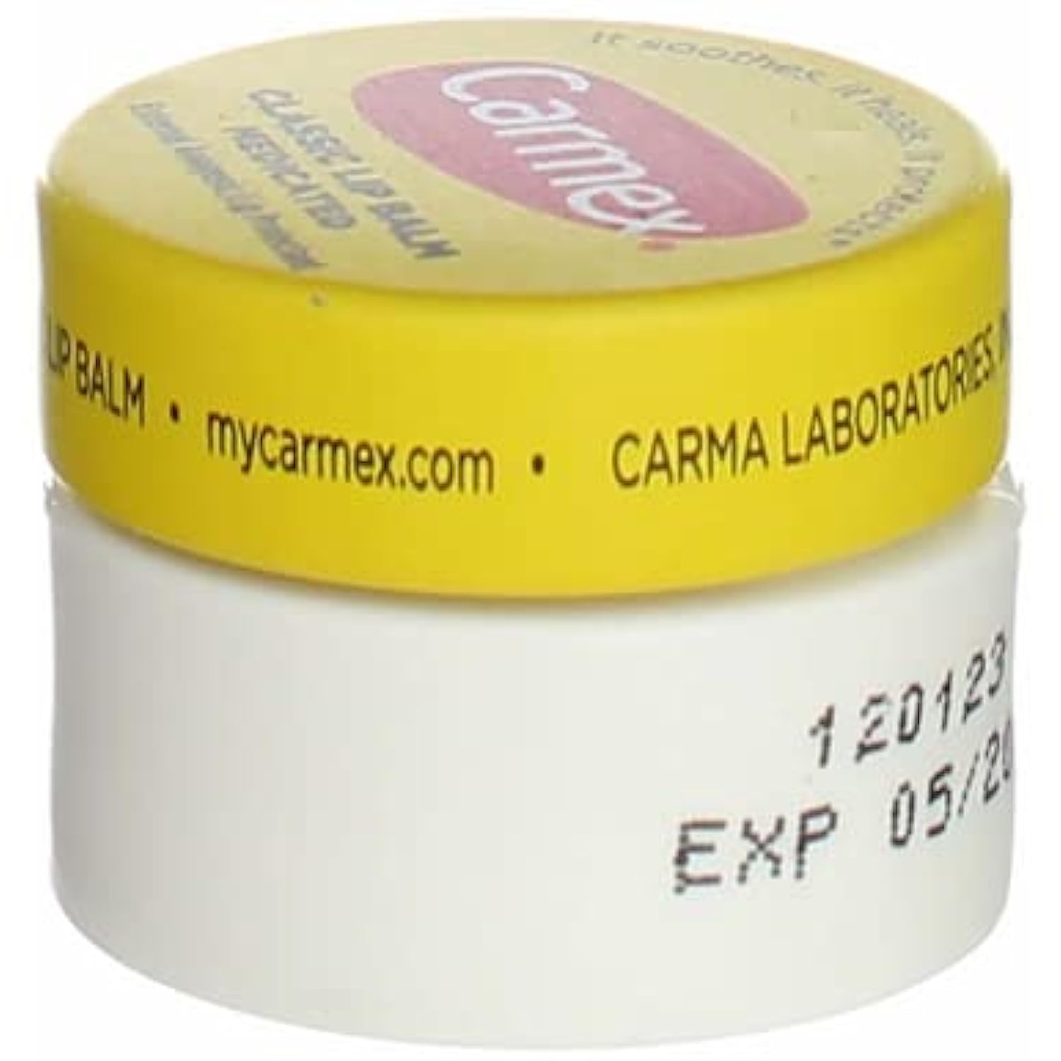 Carmex Medicated Lip Balm Jar – Pocket-Size Cold-Weather Lip Care for Commuters, 0.25 Oz