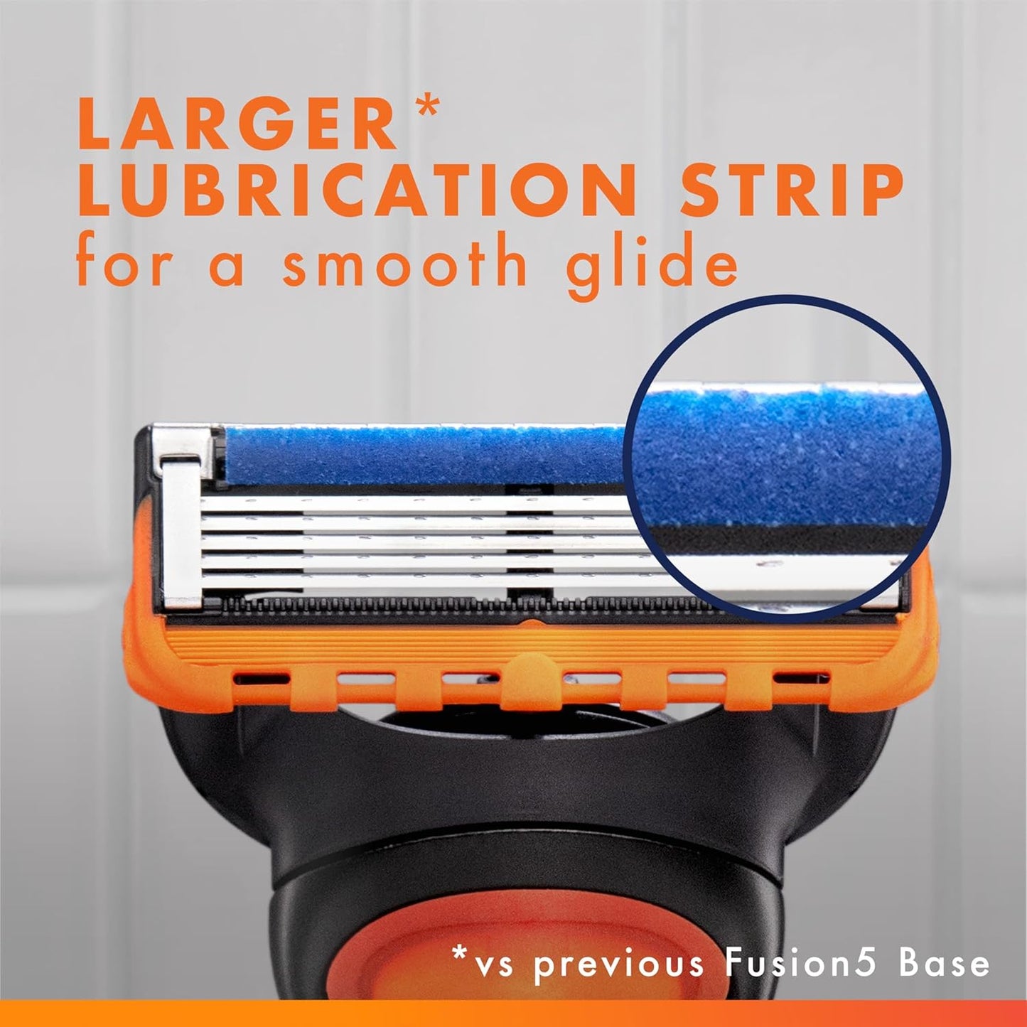 cartridge refill rated for up to 18 shaves; compatible with all gillette 5-blade handles