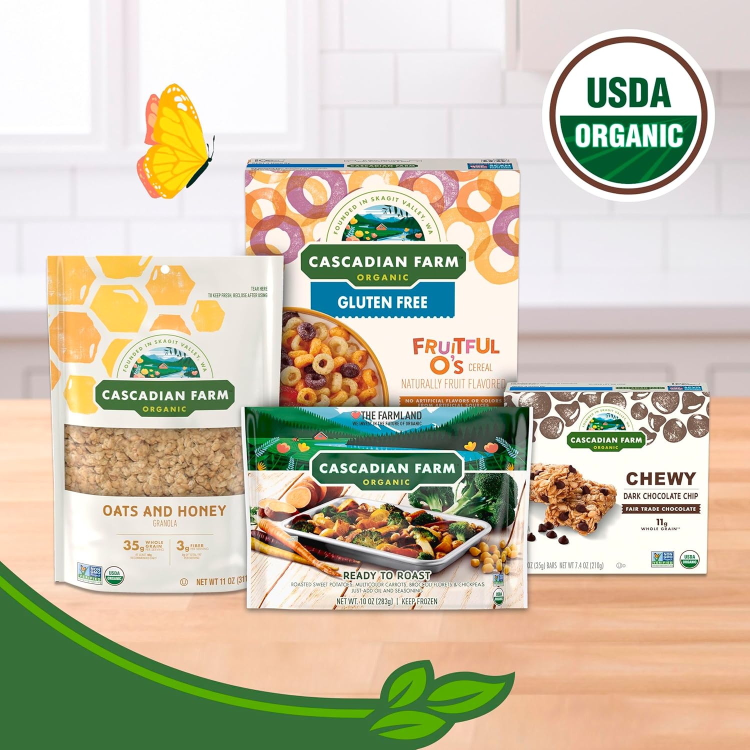 Cascadian Farm Organic Cinnamon Oat Clusters – Mindful Morning Cereal for Wellness-Focused Kitchens