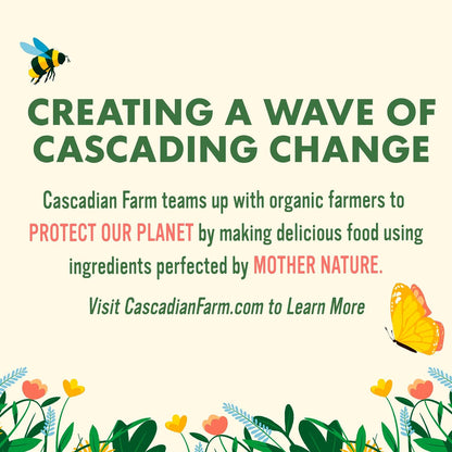 Cascadian Farm Organic Hearty Morning Fiber Cereal for Daily Digestive Wellness, 11g Whole-Grain Breakfast Bowl