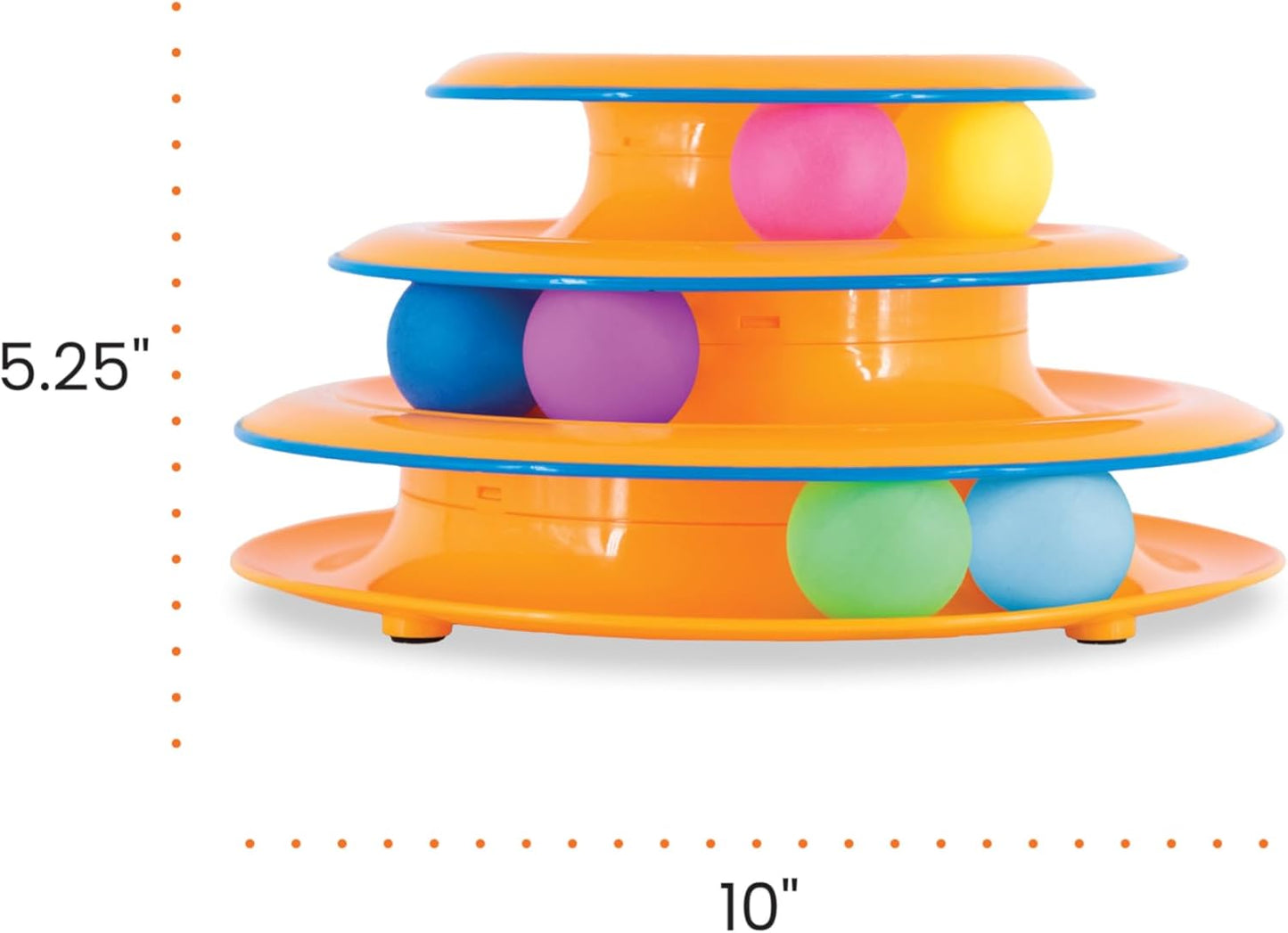 Catstages Tower of Tracks Cat Toy – Welcome Home Gift Kit for Kitten Owners, Quiet Solo Play