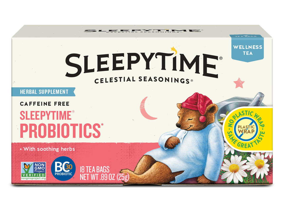 Celestial Seasonings Sleepytime Echinacea Herbal Tea – Cozy Care Package Gift for Mom and Friends