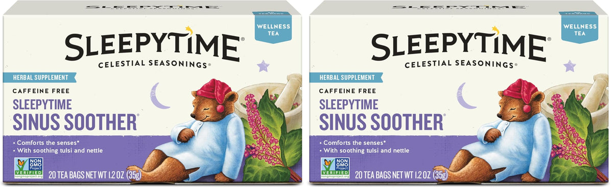 Celestial Seasonings Sleepytime Echinacea Herbal Tea – Cozy Care Package Gift for Mom and Friends
