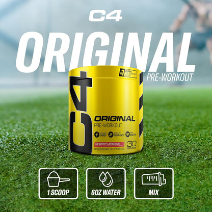 Cellucor C4 Original Pre Workout Cherry Limeade – Office Break Room Focus Boost for Lunchtime Lifters