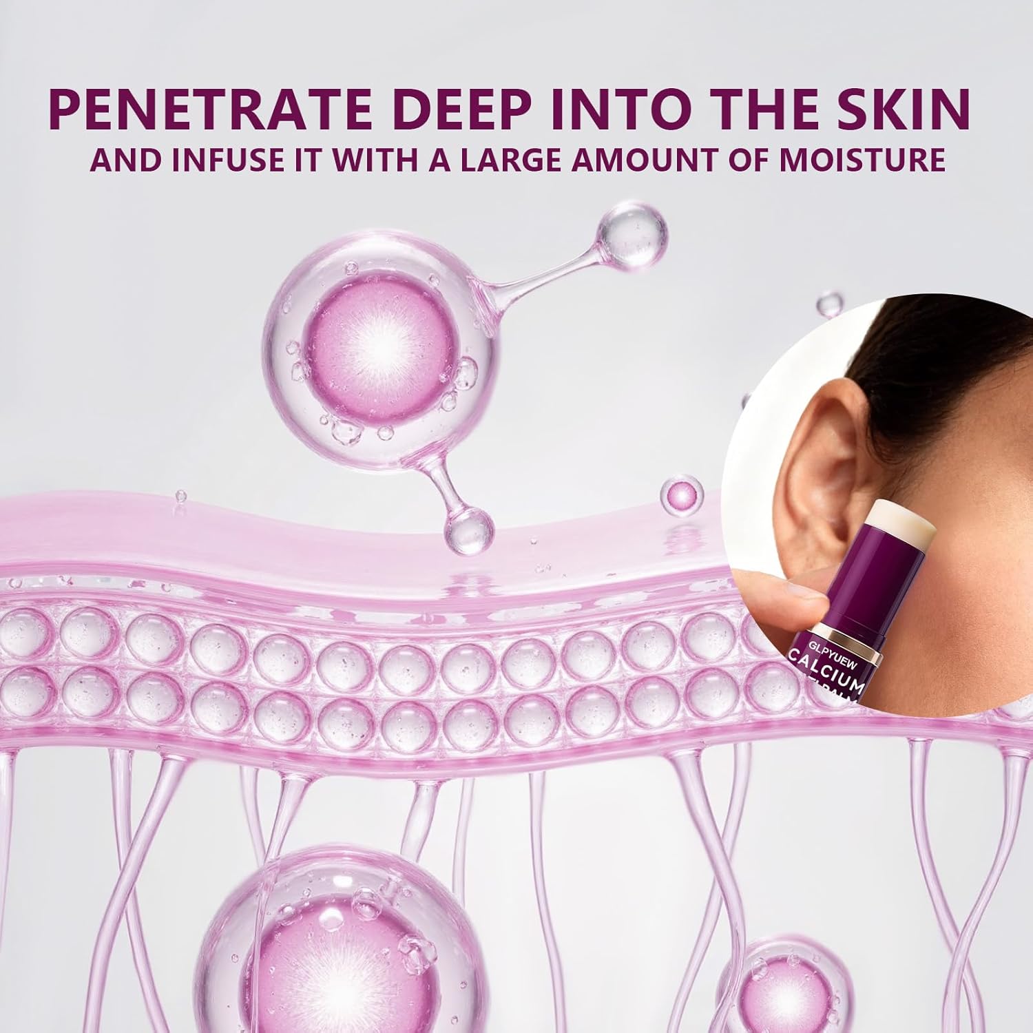 Cemenrete Calcium Multi Balm – Mindful Self-Care Skincare Stick for the Bathroom Counter, Wrinkle and Dryness Treatment