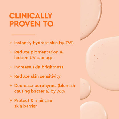 cera-sun technology formulated to restore the skin barrier and reduce uv-induced redness