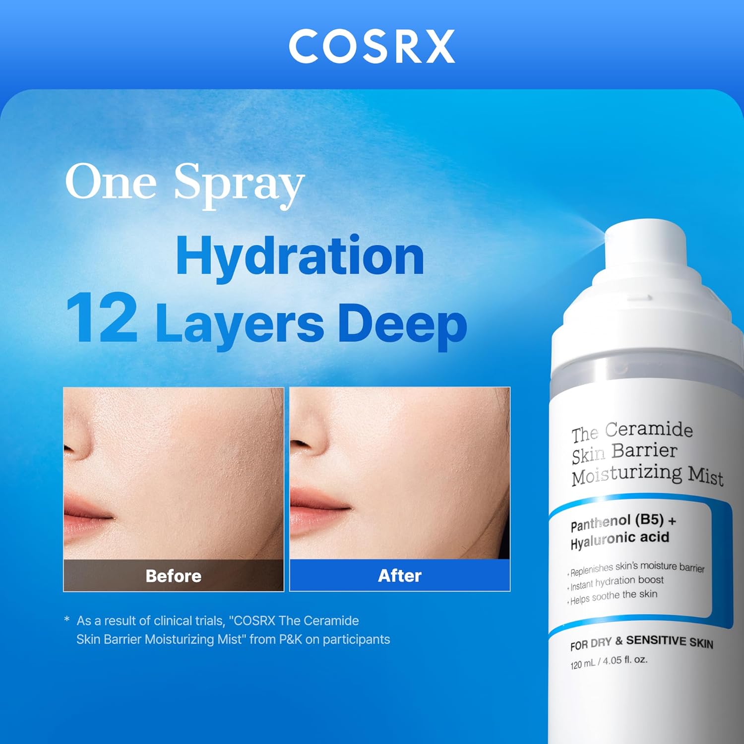 ceramide-cholesterol-fatty acid blend mimicking the skin's natural lipid barrier