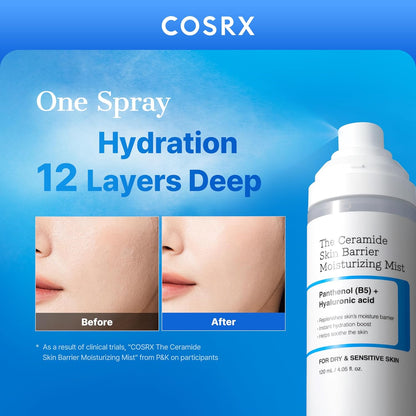 ceramide-cholesterol-fatty acid blend mimicking the skin's natural lipid barrier