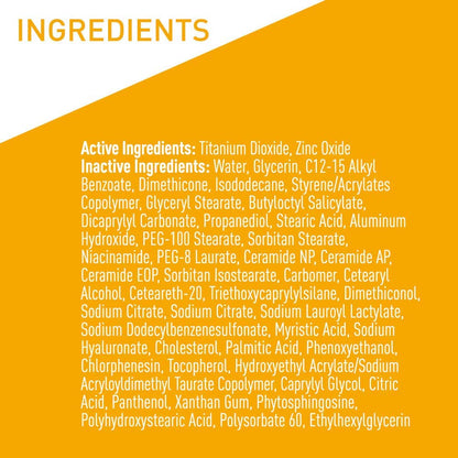 CeraVe 100% Mineral Sunscreen SPF 50 – Single-Step Daily SPF, Fragrance-Free Minimalist Skincare