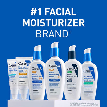 CeraVe AM Facial Moisturizing Lotion SPF 30 – Dermatologist-Trusted Daily Protection for All Skin Types