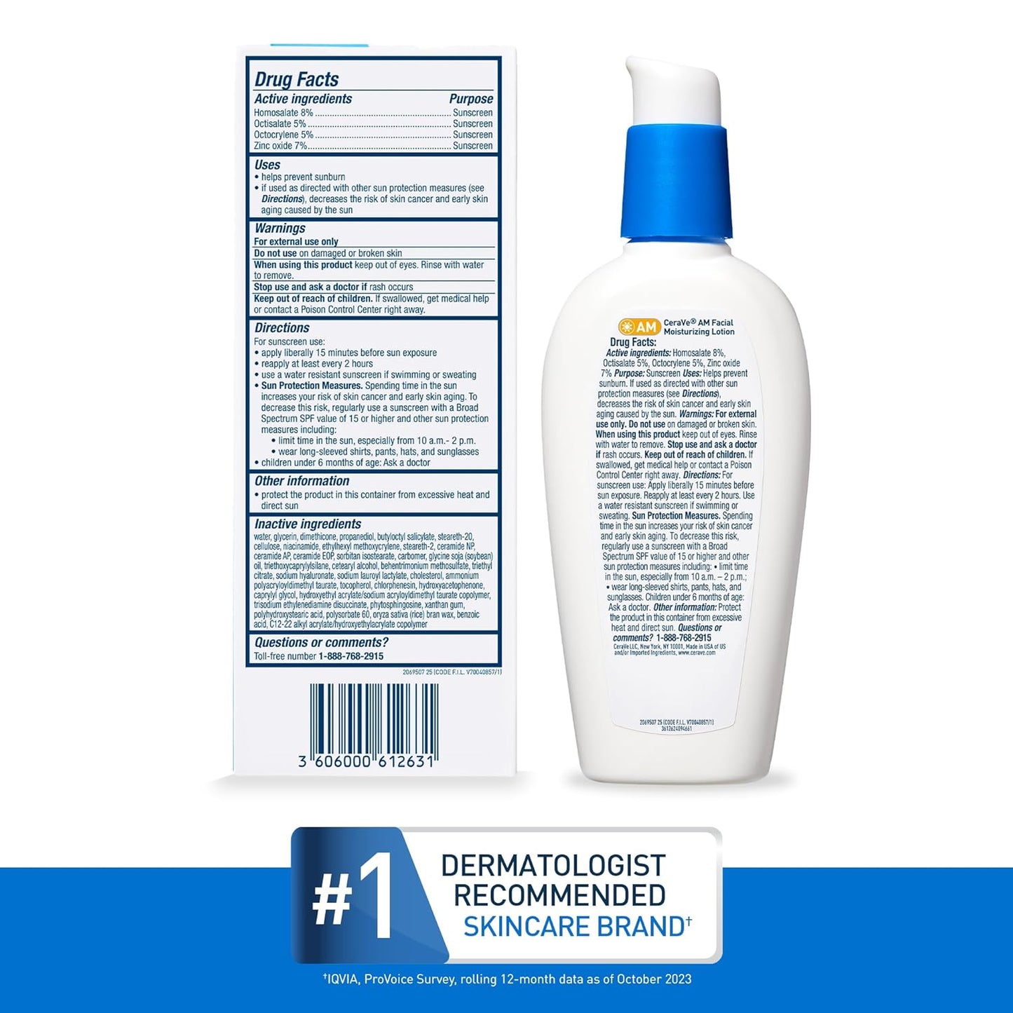 CeraVe AM Facial Moisturizing Lotion SPF 50 – Calming Daily Skincare Ritual with Ceramides & Niacinamide