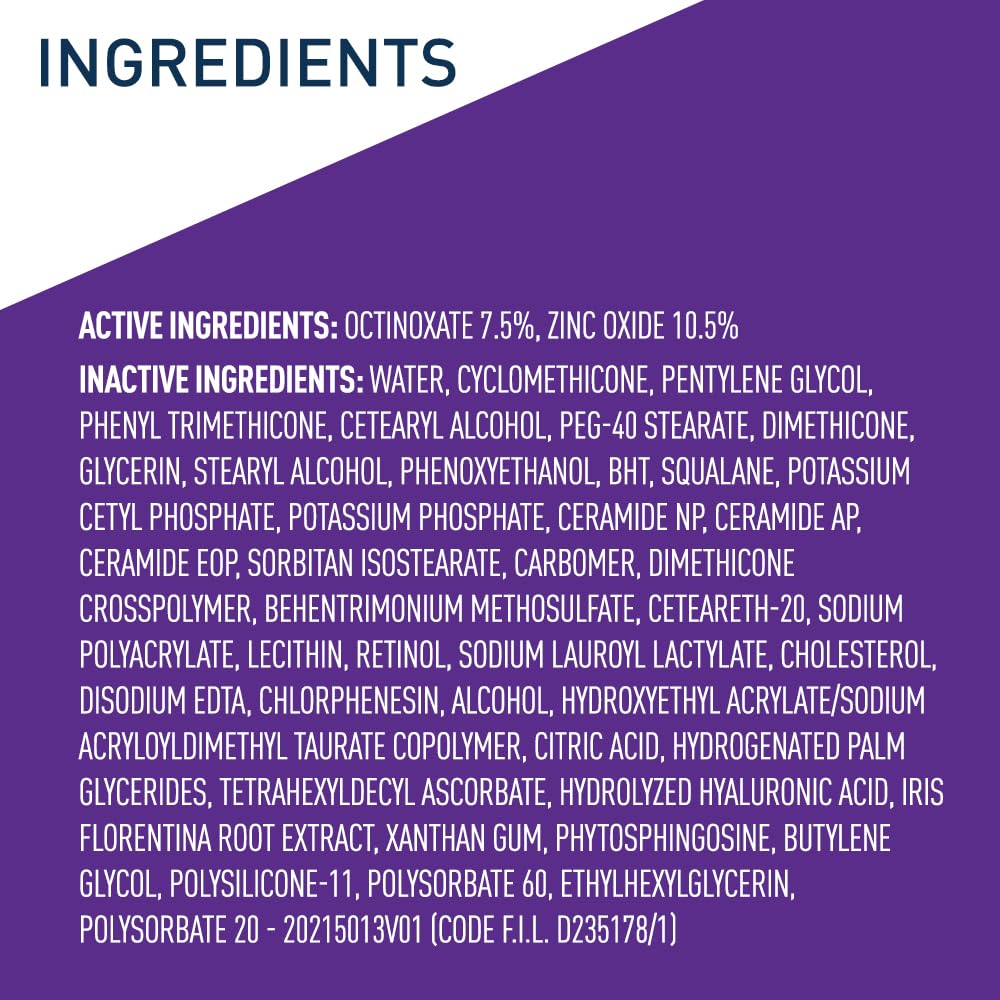 CeraVe Anti-Aging Face Cream SPF 30 – One-Step Retinol Sunscreen for Clean Skincare