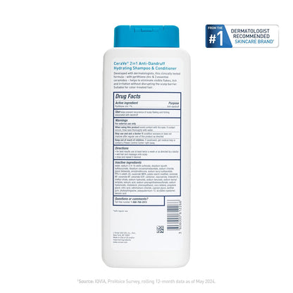 CeraVe Anti-Dandruff Scalp Care Ritual – 2-in-1 Hydrating Shampoo & Conditioner for Calming Daily Self-Care
