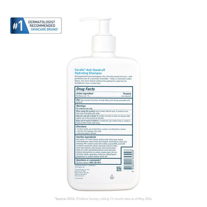 CeraVe Anti-Dandruff Shampoo – Streamlined One-Step Scalp Care for Intentional Bath Routines