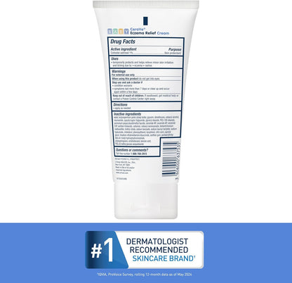 CeraVe Baby Eczema Relief Cream – Safe Daily Moisturizer for Sensitive Nursery Skin, 5oz