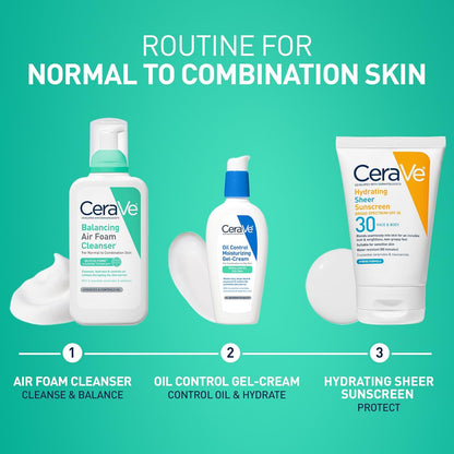 CeraVe Balancing Air Foam Face Wash – Gentle Evening Cleanser for Your Nightly Skincare Ritual