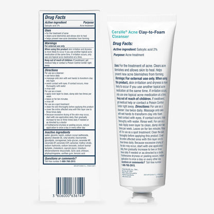 CeraVe Clay-to-Foam Acne Wash – One Essential Product Replaces Three Steps