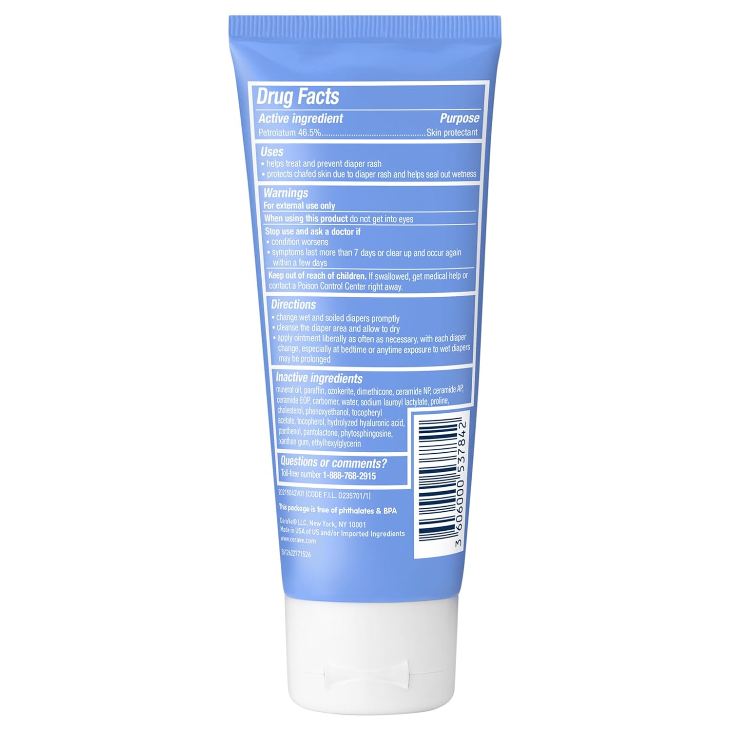 CeraVe Diaper Rash Cream – Safe Healing Ointment for Nursery & Changing Stations
