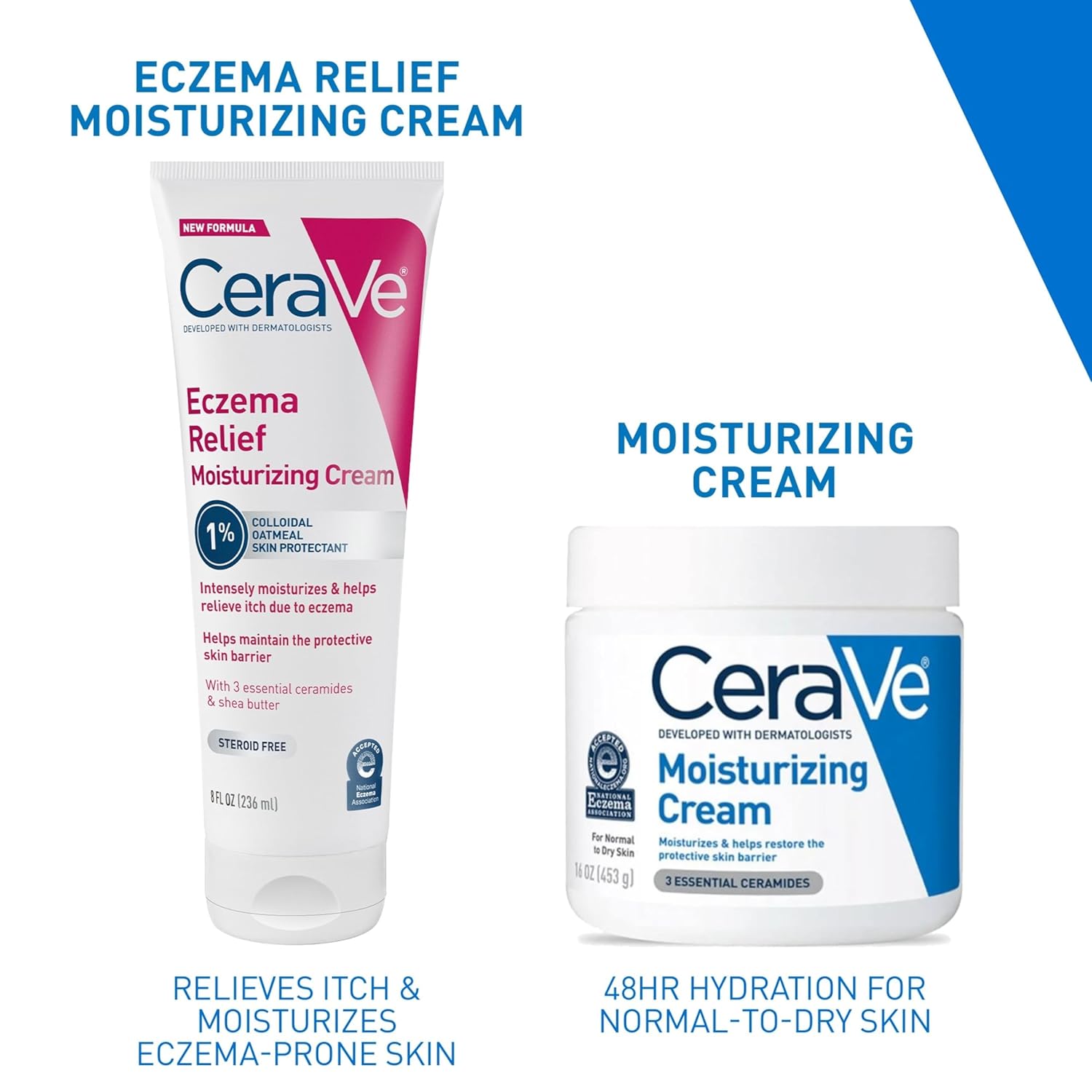 CeraVe Eczema Relief Moisturizing Cream – Thoughtful Self-Care Gift for Her, Sensitive Skin Friendly, 8oz