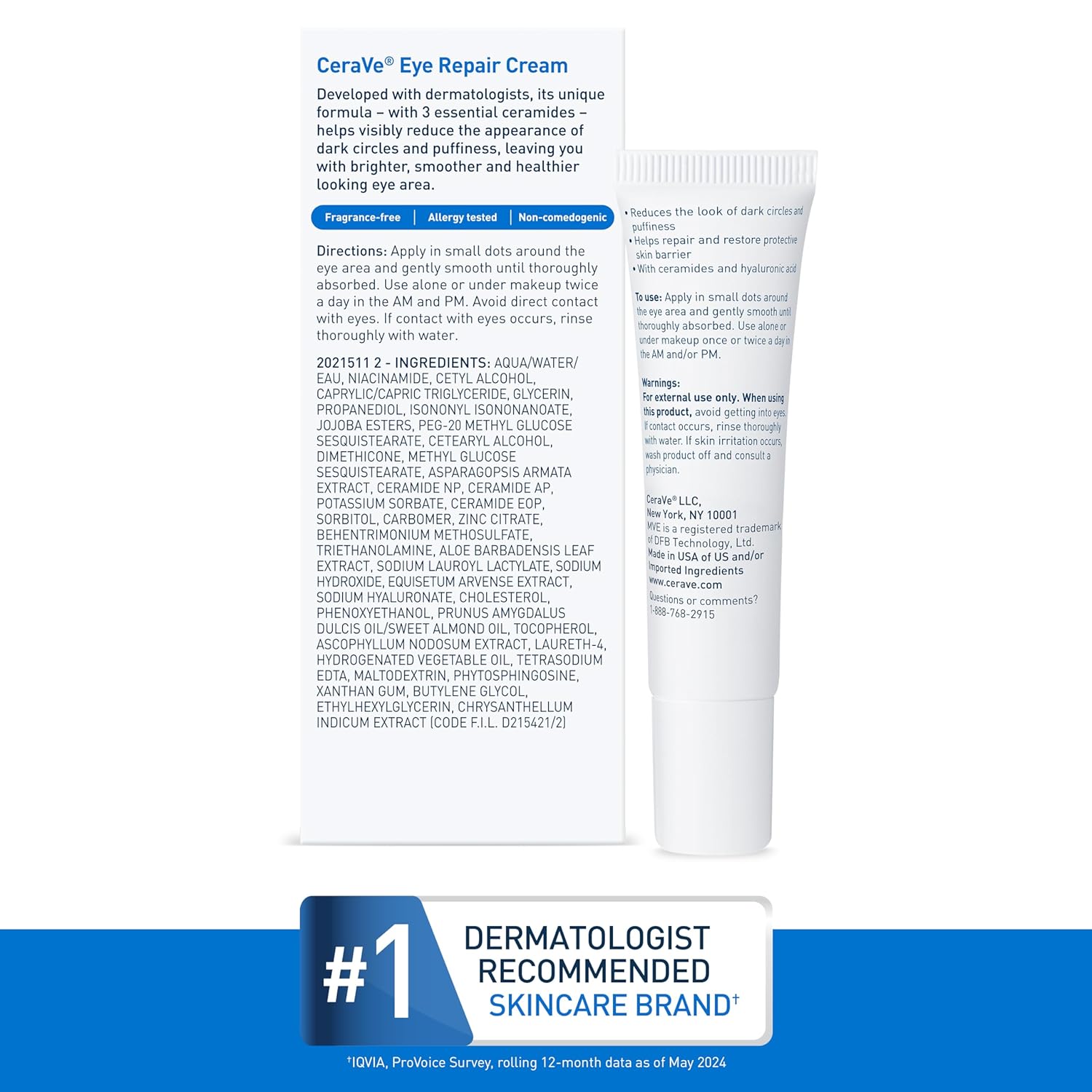 CeraVe Eye Repair Cream – Thoughtful Skincare Gift for Women and Mom Who Love Clinical Eye Care
