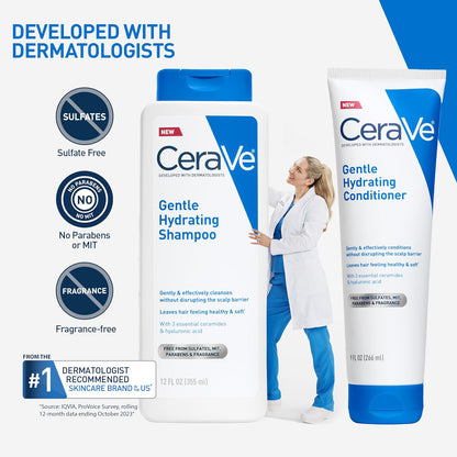 CeraVe Gentle Hydrating Conditioner – Soothe Your Scalp, Complete Your Daily Self-Care Ritual