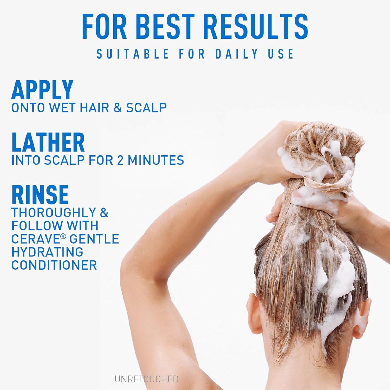 CeraVe Gentle Shampoo – Allergy-Tested Safe Cleanser for Reactive Skin and Sensitive Family Households