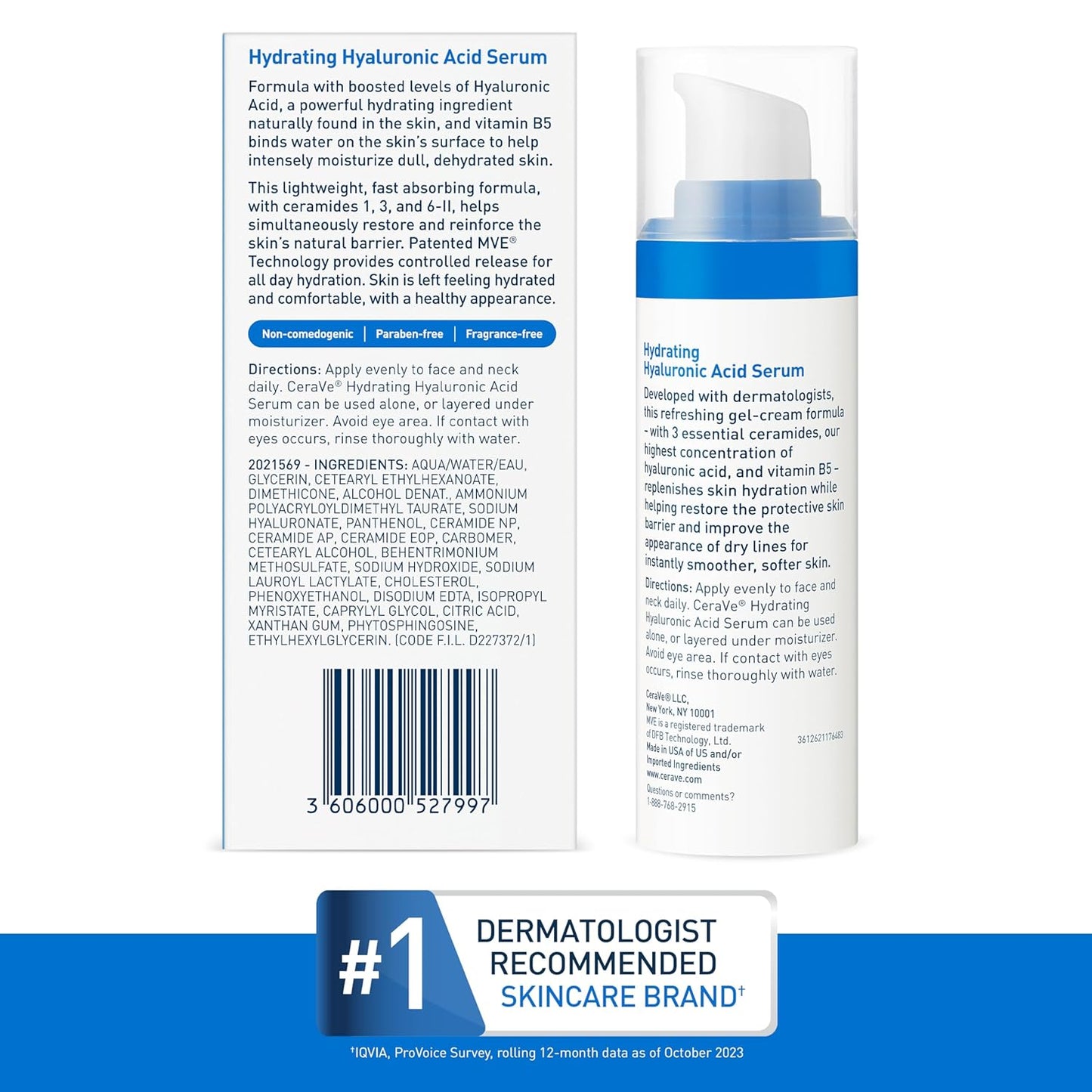 CeraVe Hyaluronic Acid Serum – Barrier-Repair Hydration for Sensitive Skin Wellness Routine at the Vanity