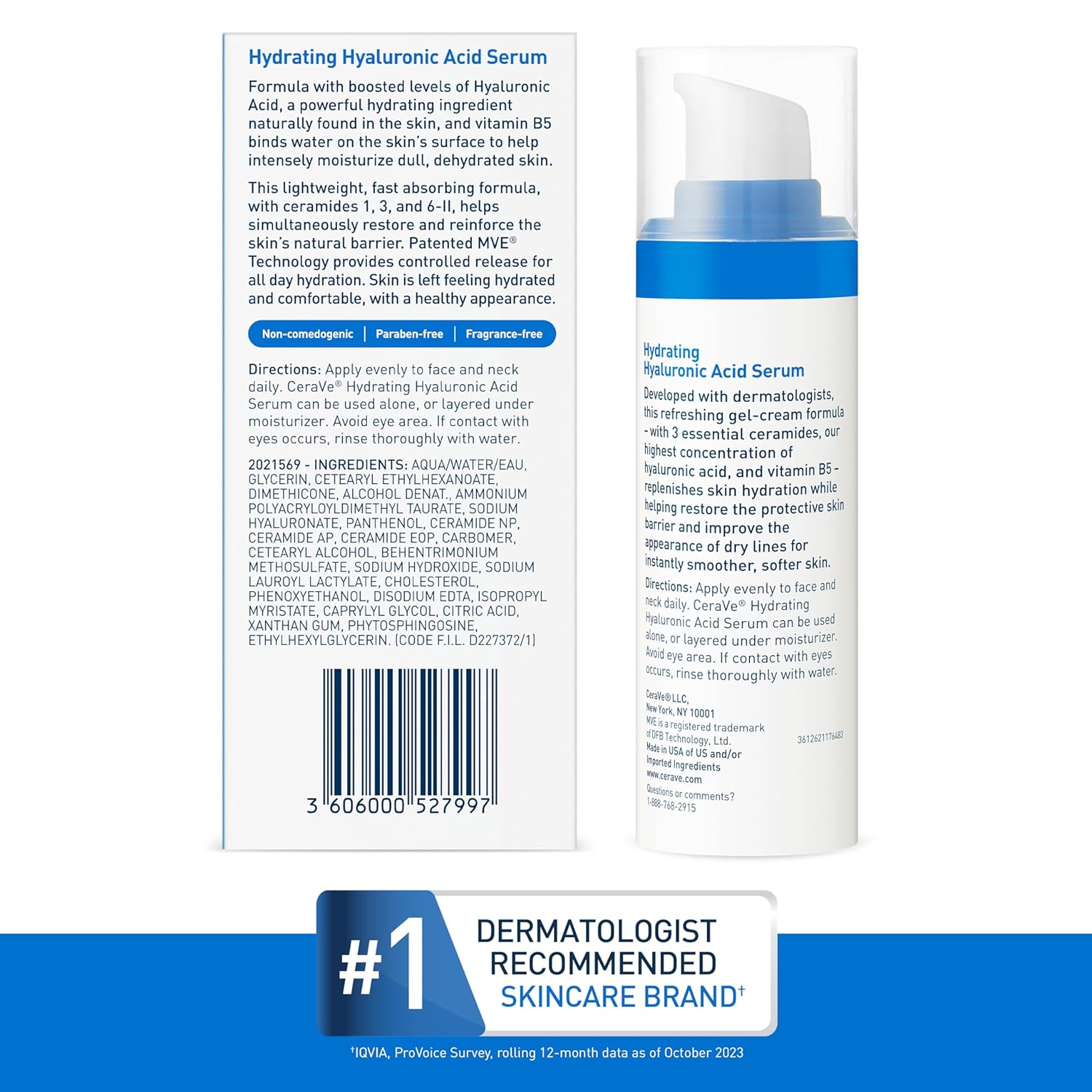 CeraVe Hyaluronic Acid Serum – Barrier-Repair Hydration for Sensitive Skin Wellness Routine at the Vanity