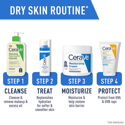 CeraVe Hydrating Foaming Oil Cleanser – Gentle Daily Face & Body Wash for Self-Care Rituals