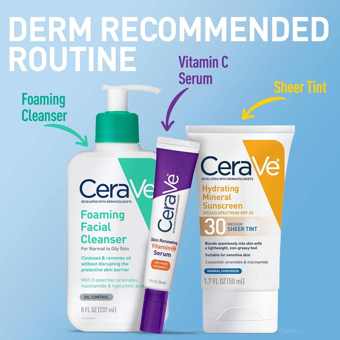 CeraVe Hydrating Mineral Sunscreen SPF 30 – Tinted Daily Ritual for Glowing, Protected Skin