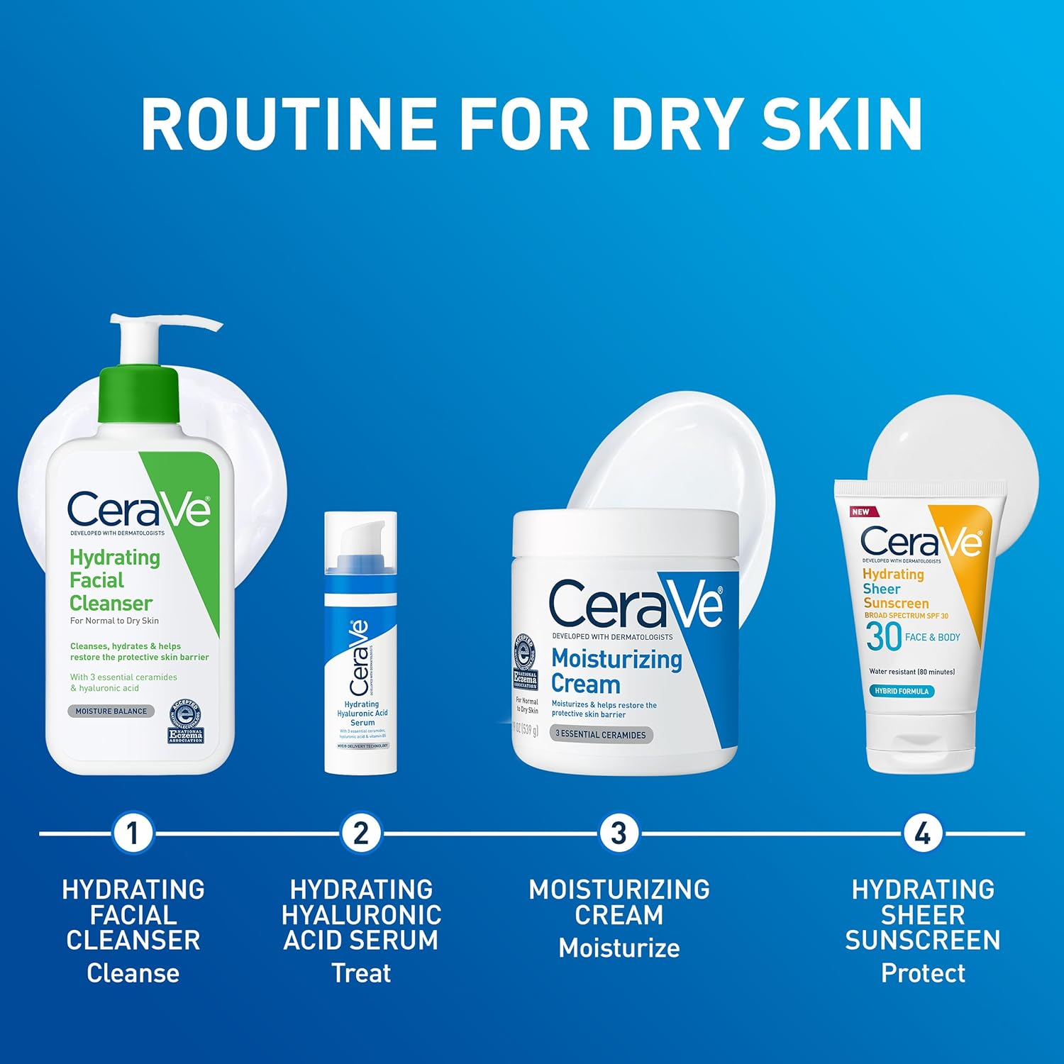 CeraVe Moisturizing Cream – Soothing Eczema-Prone Skin Care for Mindful Self-Care Nights, 19 oz Tub
