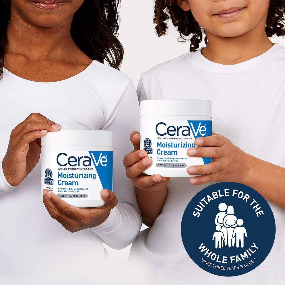 CeraVe Moisturizing Cream – Soothing Eczema-Prone Skin Care for Mindful Self-Care Nights, 19 oz Tub