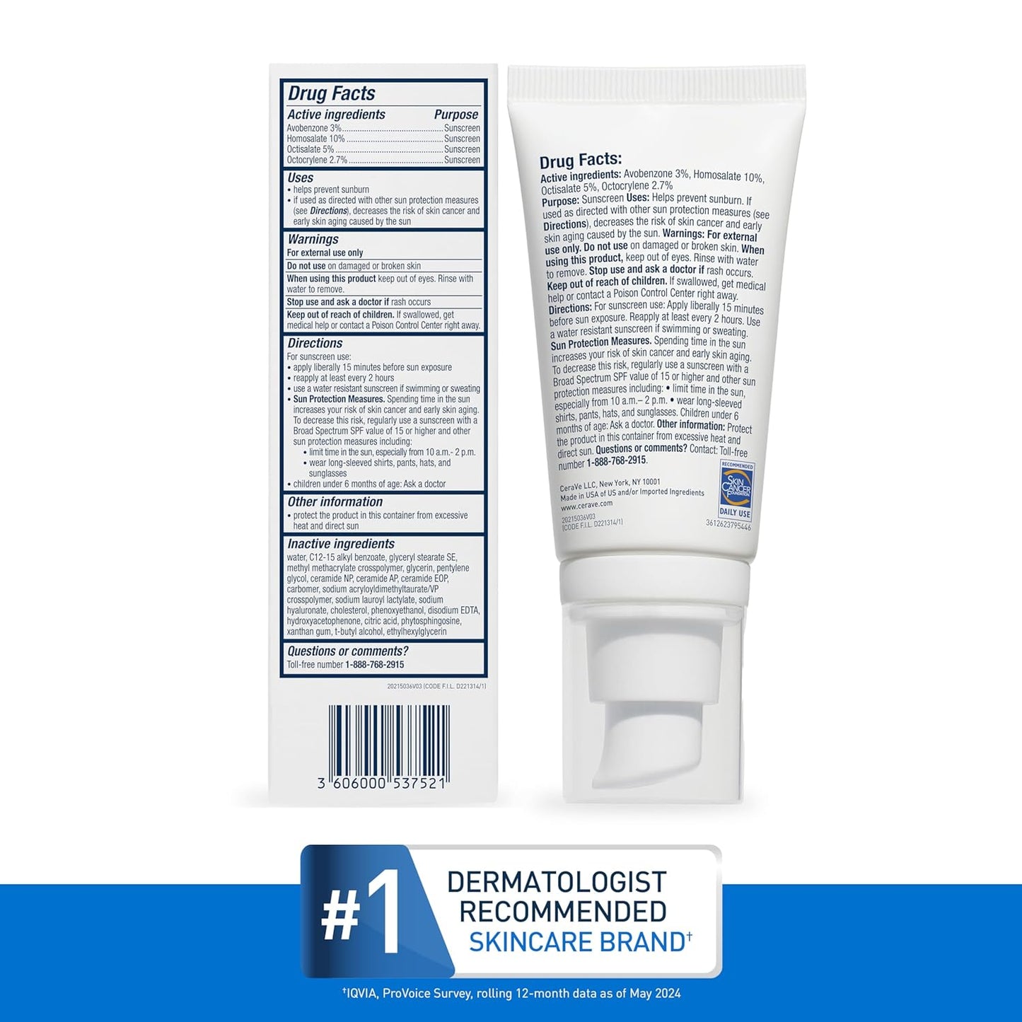 CeraVe Ultra-Light Moisturizing Lotion SPF 30 – Travel-Size Daily Face Protection for Trips and Commutes