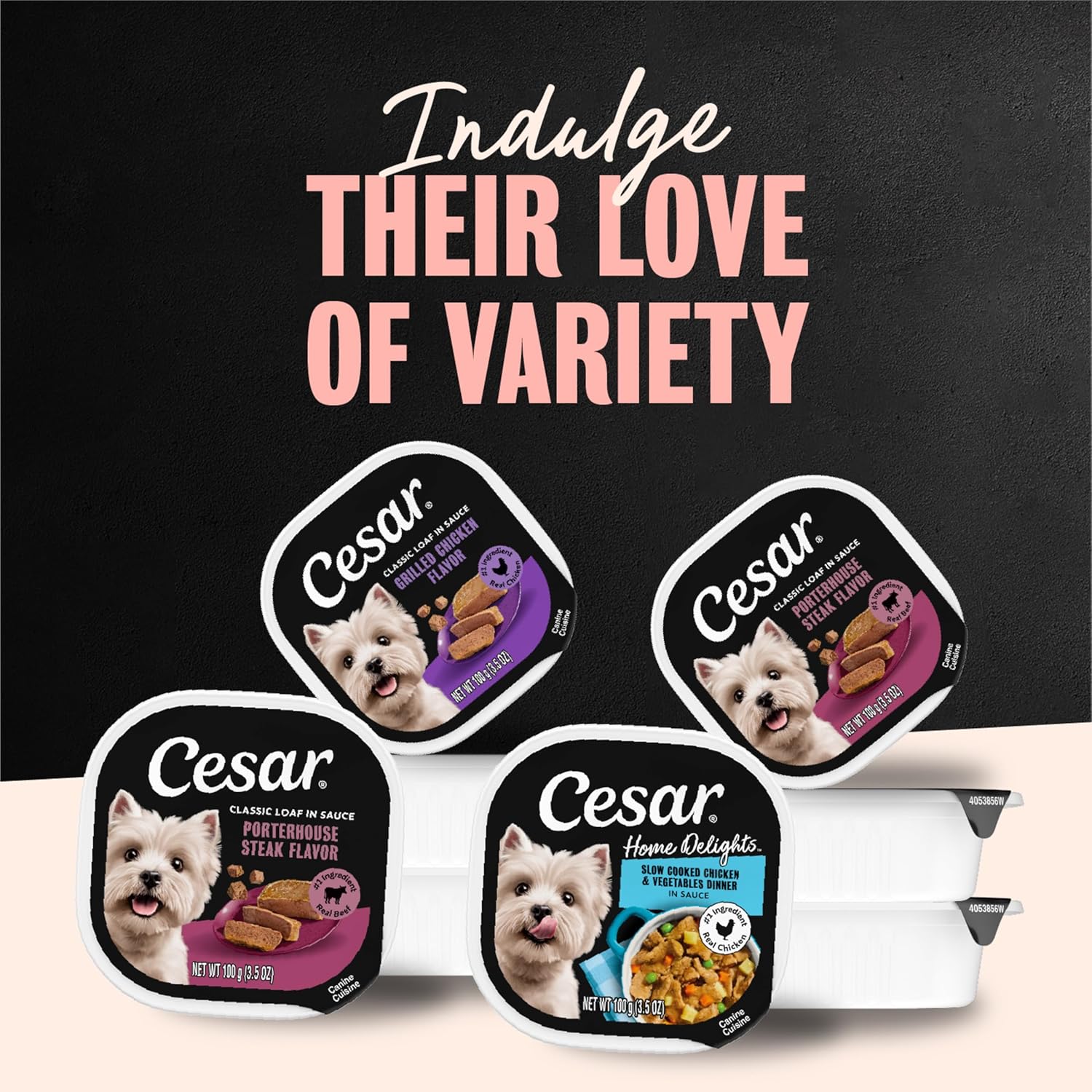 Cesar Classic Loaf in Sauce Wet Dog Food – Premium Small Breed Gourmet Variety for Upscale Pet Parents, 36 Peel Trays