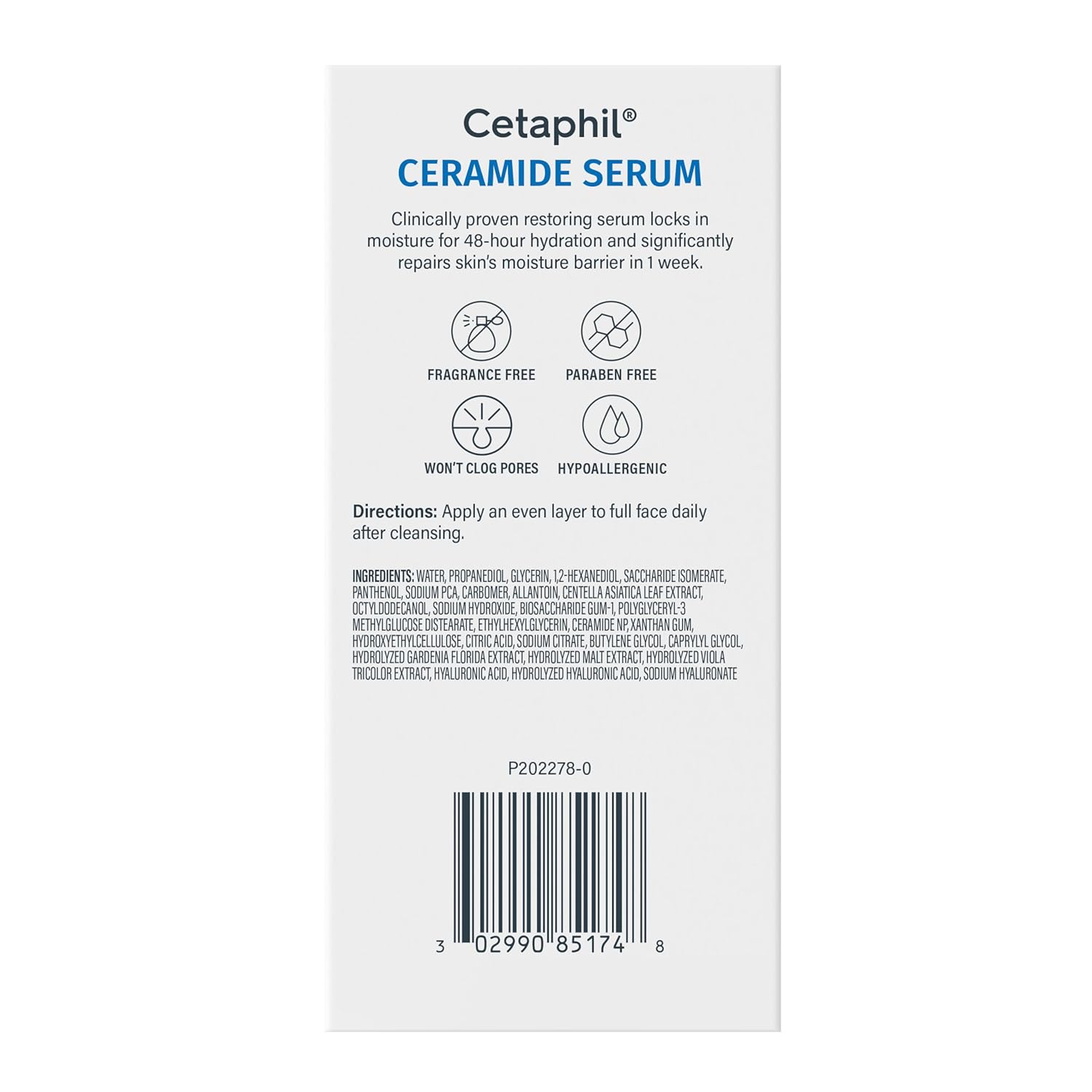 Cetaphil Ceramide Hydrating Serum – Thoughtful Birthday Gift for Women with Sensitive Skin