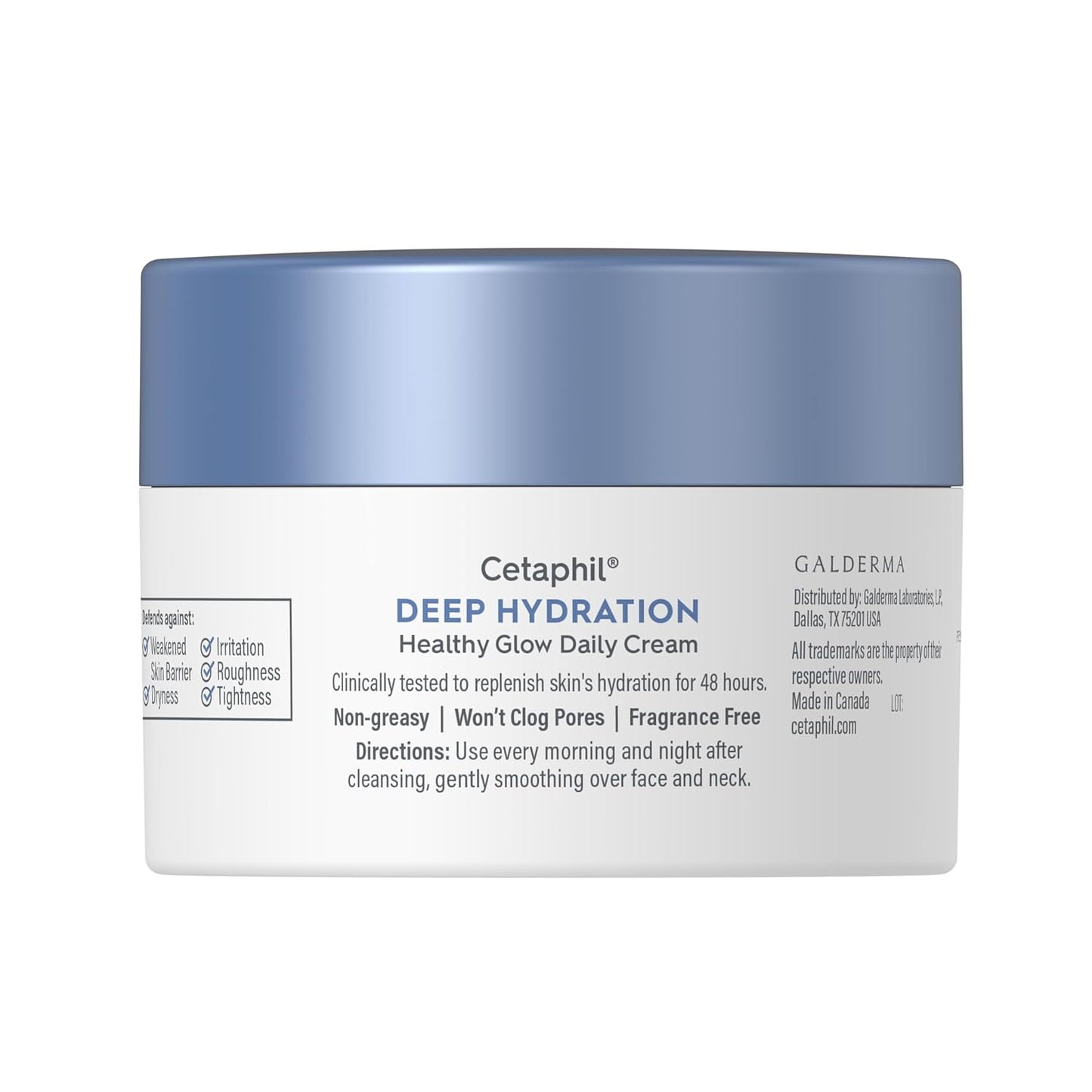 Cetaphil Deep Hydration Healthy Glow Daily Face Cream – Streamlined Daily Moisturizer for a Simple Sensitive Skin Routine