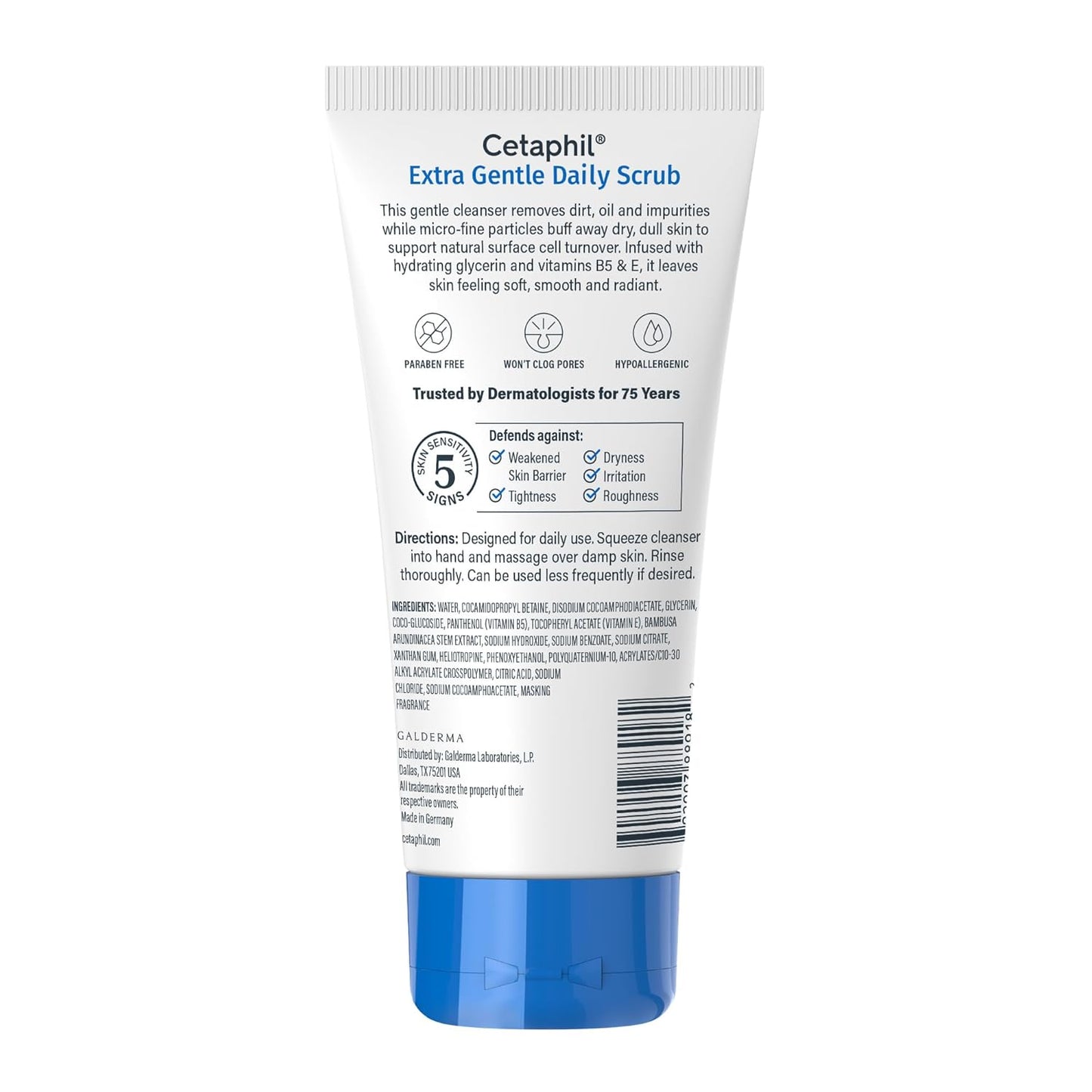 Cetaphil Exfoliating Face Wash – Dermatologist-Tested Sensitive Skin Care, Reaction-Free Daily Polish
