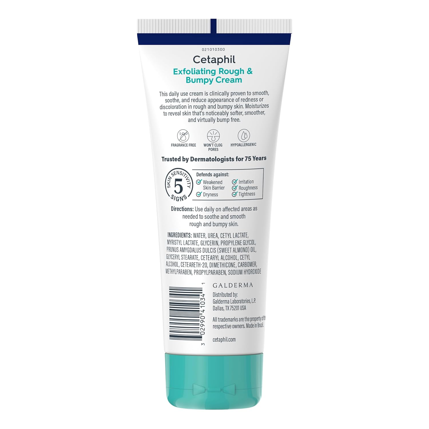Cetaphil Exfoliating Rough & Bumpy Cream – Hypoallergenic Daily Exfoliator, Safe for Sensitive and Reactive Skin Types