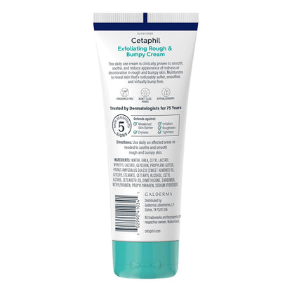 Cetaphil Exfoliating Rough & Bumpy Cream – Hypoallergenic Daily Exfoliator, Safe for Sensitive and Reactive Skin Types