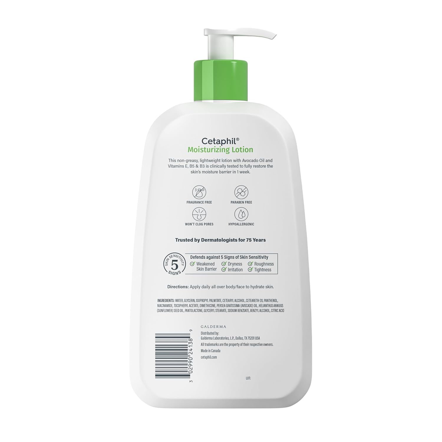Cetaphil Face & Body Moisturizer – Gentle Lotion for Baby's Changing Table and Nursery