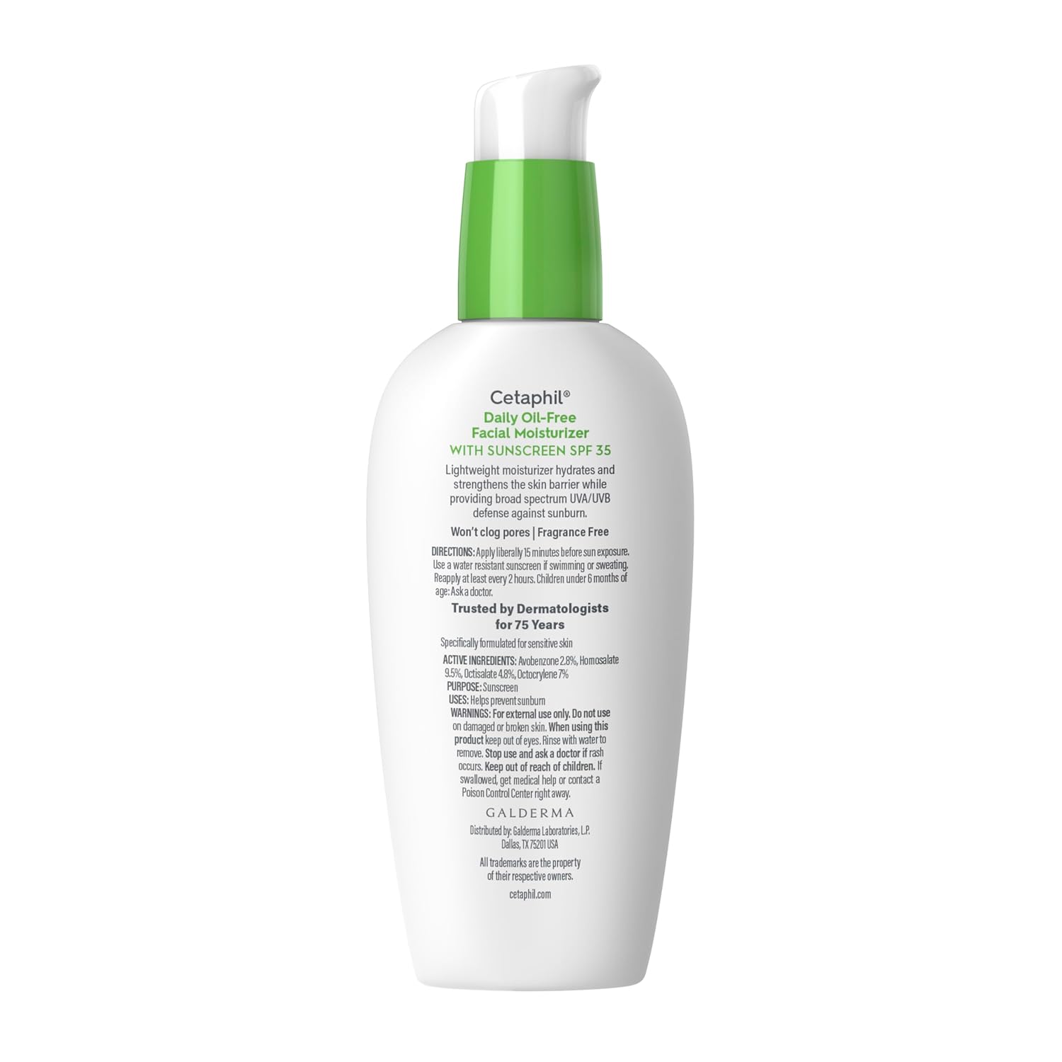 Cetaphil Face Moisturizer SPF 35 – TSA Friendly 3 oz Carry-On Lotion for Hotel Counters and Weekend Bags, Sensitive Skin Formula