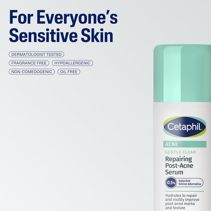 Cetaphil Gentle Clear Repairing Post-Acne Serum – Self-Care Wind-Down Step for Acne-Prone Skin, Soothing Gel Serum