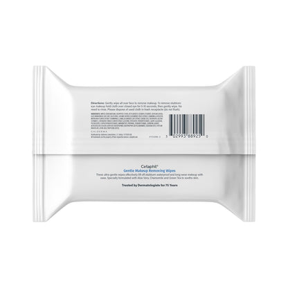 Cetaphil Gentle Makeup Removing Face Wipes – Nightly Self-Care Ritual for Sensitive Skin, No-Rinse Calming Cleanse