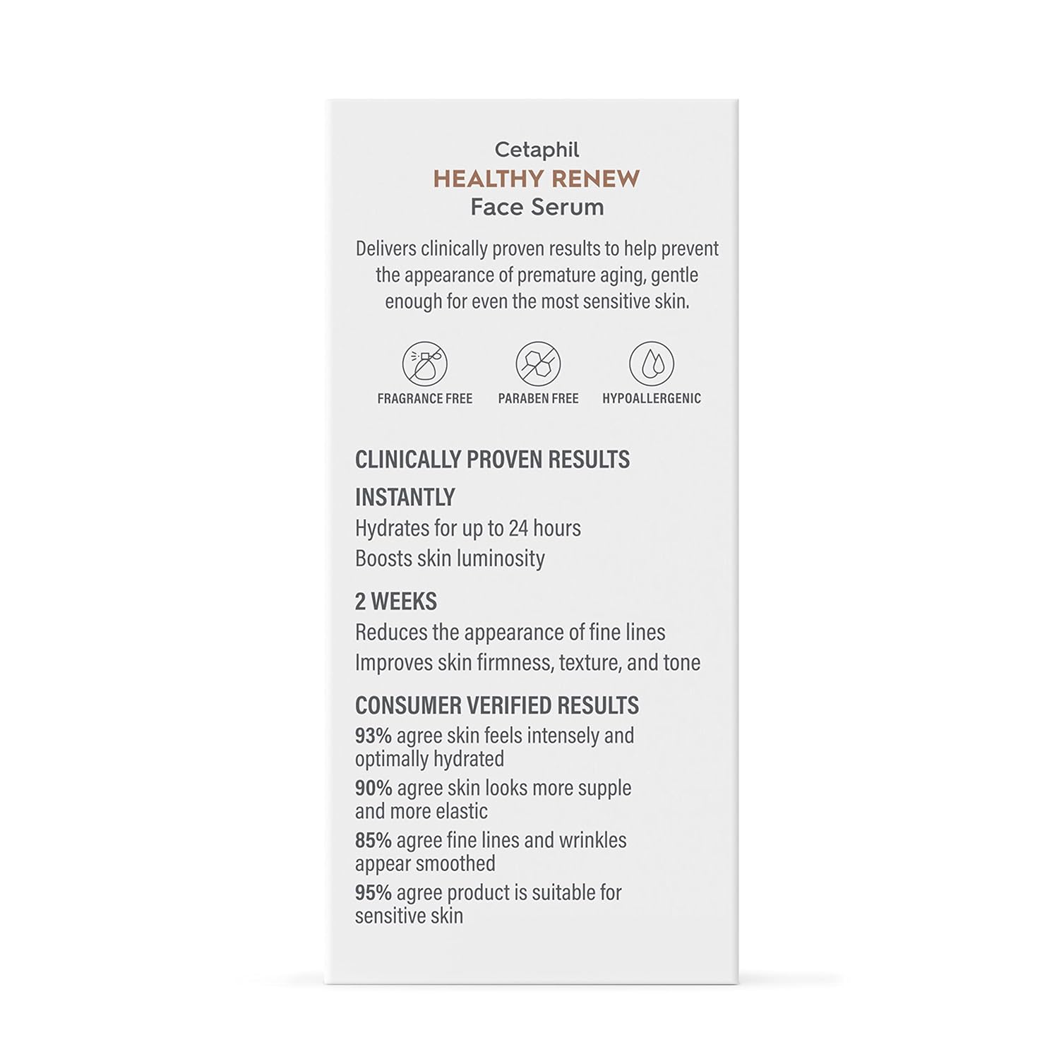 Cetaphil Healthy Renew Anti Aging Serum – Hypoallergenic Choice for Sensitive Skin, Fragrance and Paraben Free