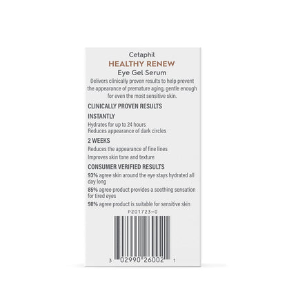 Cetaphil Healthy Renew Eye Gel Serum – Thoughtful Gift for Mom, Anti Aging Eye Serum for Sensitive Skin